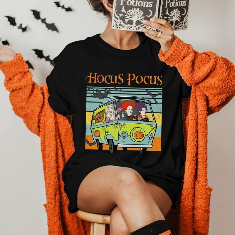 Vintage Hocus Pocus Sweatshirt Hocus Pocus Halloween Shirt Sanderson Sisters Sweatshirt Halloween Party 2024 Shirt Cute...