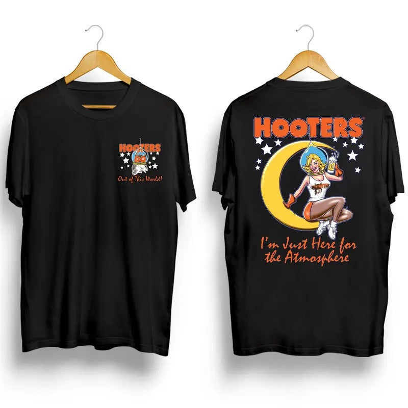 Vintage Hooters Moon Here for the Atmosphere T Shi_692 - Unisex And Inclusive - Multiple Colorways - Full Size Range...