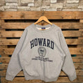 Vintage Howard University Sweatshirt Howard Pullover Sweater Howard Crewneck Jumper Howard University Logo Graphic Print...