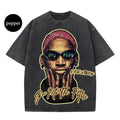 Vintage Into The Future Portrait Graphic Tee, Hoodie, Sweatshirt S-3XL, Streetwear & Underwear Festival Party