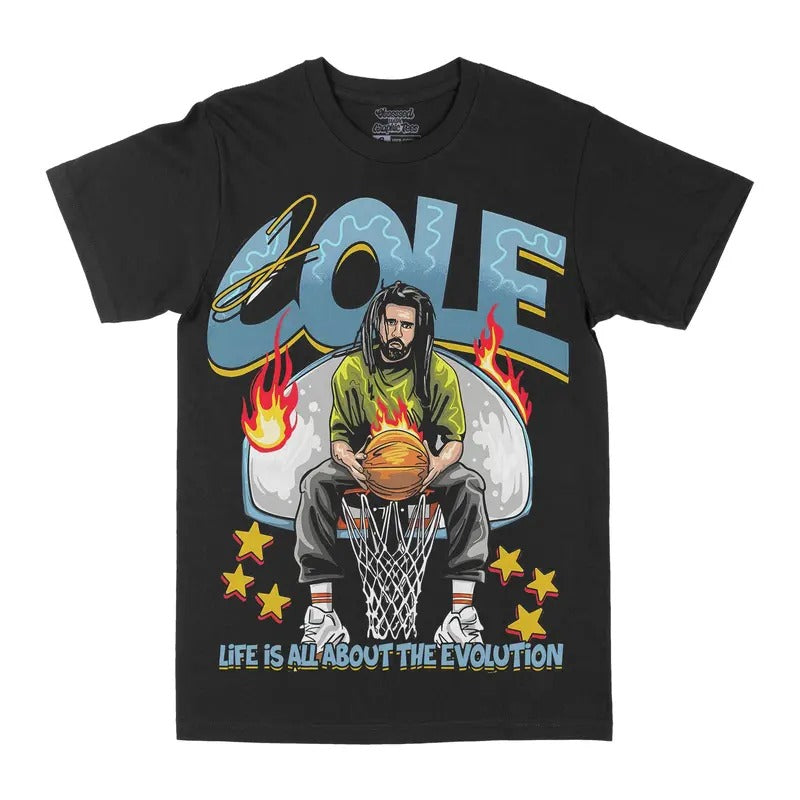 Vintage J Cole Life Is All About The Evolution T-shirt Streetwear Man Hoodie, Sweatshirt | RetroVerseTees.com