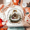 Vintage Jesus Christmas Night Sweatshirt, His Name Jesus He Will Save His People Shirt, Christmas Bible Verse Christian...