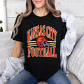 Vintage KC Football T Shirt, Game Day Apparel, Football Fans Top, Chiieefs Merch, Unisex Short Sleeve Tee Shirt, Casual...