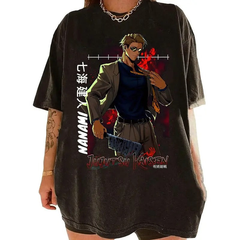 Vintage Kento Nanami Tee, Anime Nostalgia at Its Best Sweatshirt, Hoodie, Comfort Colors | RetroVerseTees.com