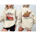 Vintage Lightning Mcqueen Sweatshirt, Cars Sweatshirt Best Price T-Shirts, Hoodie | RetroVerseTees.com