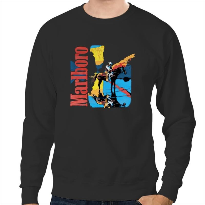 Vintage Marlboro 80s Marlboro Cowboy, VTG 1990s Marlboro Cowboy  T-shirt, sweater and Hoodie 90s shirt Sweatshirt