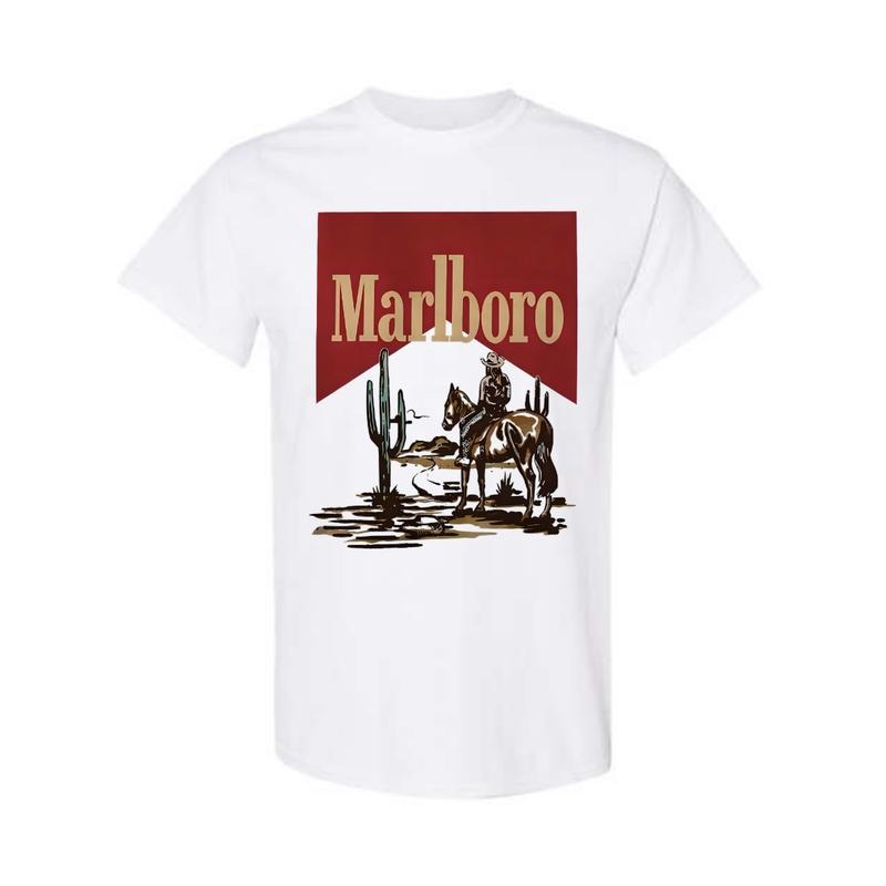 Vintage Marlboro Cowboy Wild West T-shirt Sweatshirt Hoodie, For Men, For Women | RetroVerseTees.com