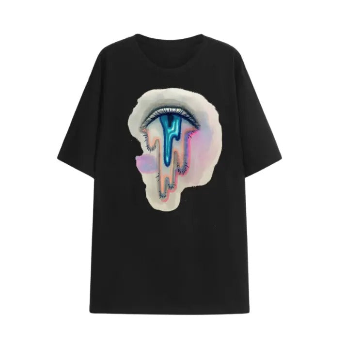 Vintage Melting Eye Psychedelic Graphic Tee, Sweatshirt, Hoodie Gift For Women Top Womenswear Underwear Cotton Polyester...