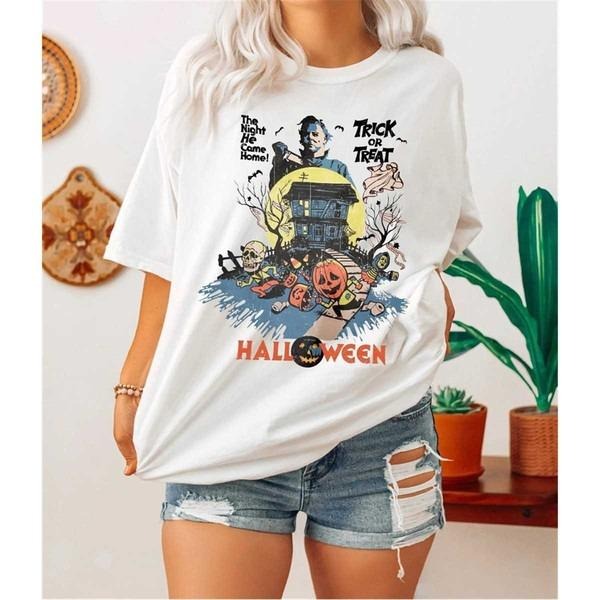 Vintage Michael Myers Halloween Shirt, Horror Movie Shirt, Friday the 13th Horror Shirt Hoodie, Sweatshirt