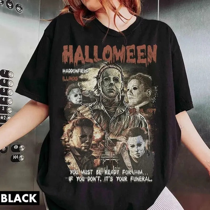 Vintage Michael Myers Halloween T-shirts, Michael Myers Horror Movie Shirt, 13th Of June Michael Myers Tee, Gift for...