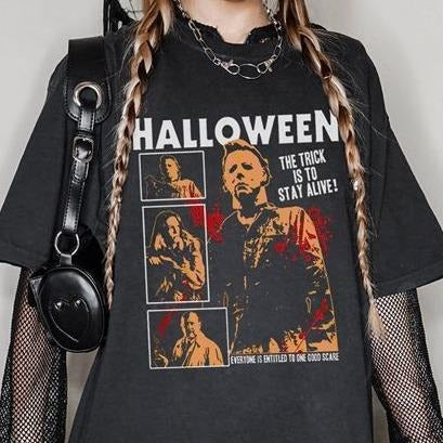 Vintage Michael Myers Tee | Michael Myers Shirt | Horror Halloween Shirt | Halloween End Shirt | Serial Killer Shirt |...
