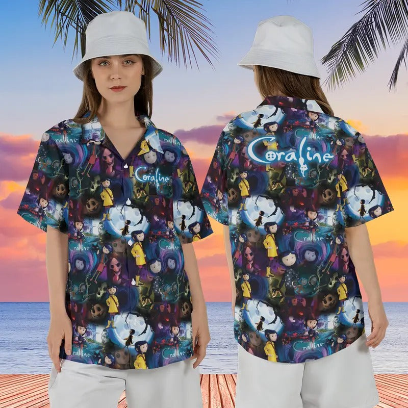 Vintage Movie Hawaii Shirt, Coraline Best For Coraline Movie Hawaii, Hawaii Gift, Valentine Hawaii Shirt Hoodie, Sweatshirt