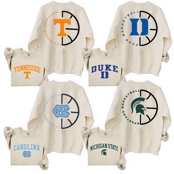 Vintage NCAA College All Teams Legend Basketball shirt Icon 2 Sided Sweatshirt, Streetwear Menswear Top Short sleeve...