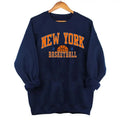 Vintage New York Sweatshirt, Gameday Basketball Shirt, Retro Style New York Basketball Sweatshirt Hoodie | RetroVerseTees.com