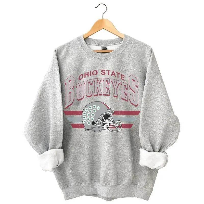Vintage Ohio State Sweatshirt Football Shirt Sweatshirt Hoodie | RetroVerseTees.com