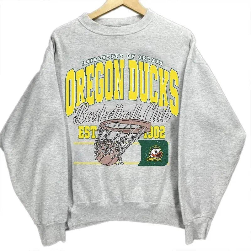 Vintage Oregon Basketball Sweatshirt College Basketball Sweatshirt T-Shirts, Hoodie | RetroVerseTees.com