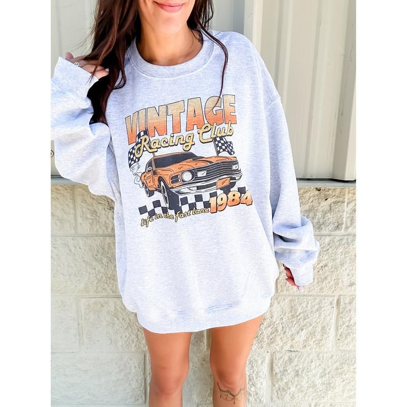 Vintage Racing Club Graphic Top T-Shirts, Hoodie, Sweatshirt | RetroVerseTees.com