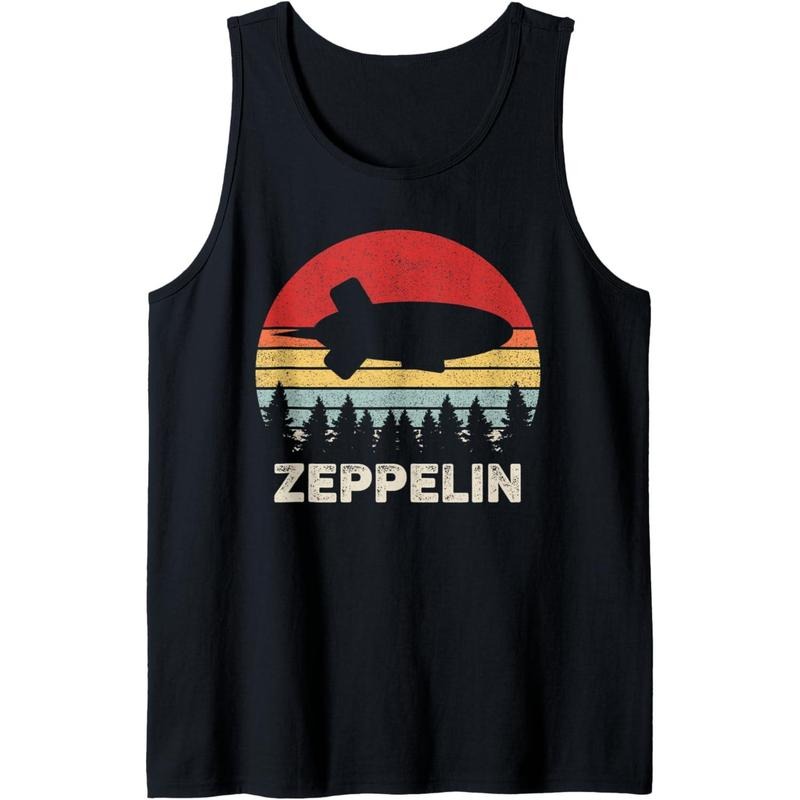 Vintage Retro Zeppelin Shirt Dirigible Airship Tank Top MADE IN USA Hoodie, Sweatshirt | RetroVerseTees.com