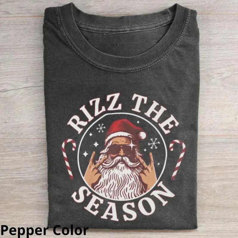 Vintage Rizz the Season T-Shirt, Funny Graphic Tee Womenswear Top Hoodie, Sweatshirt | RetroVerseTees.com