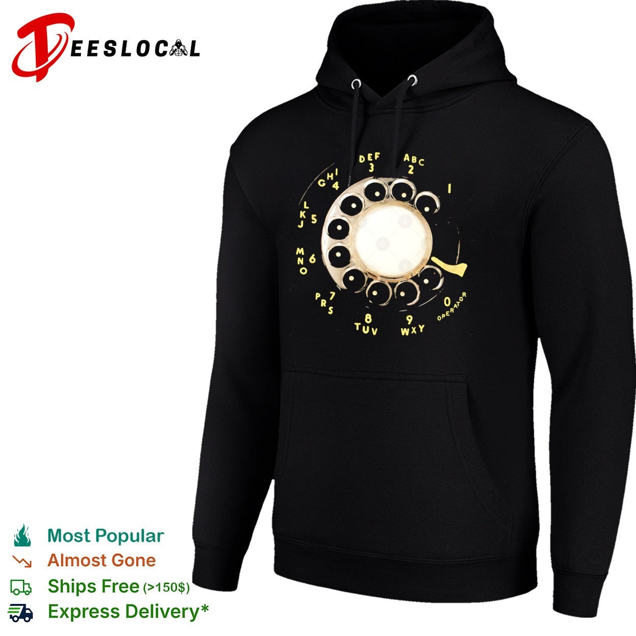 Vintage Rotary Telephone Dial retro phone shirt