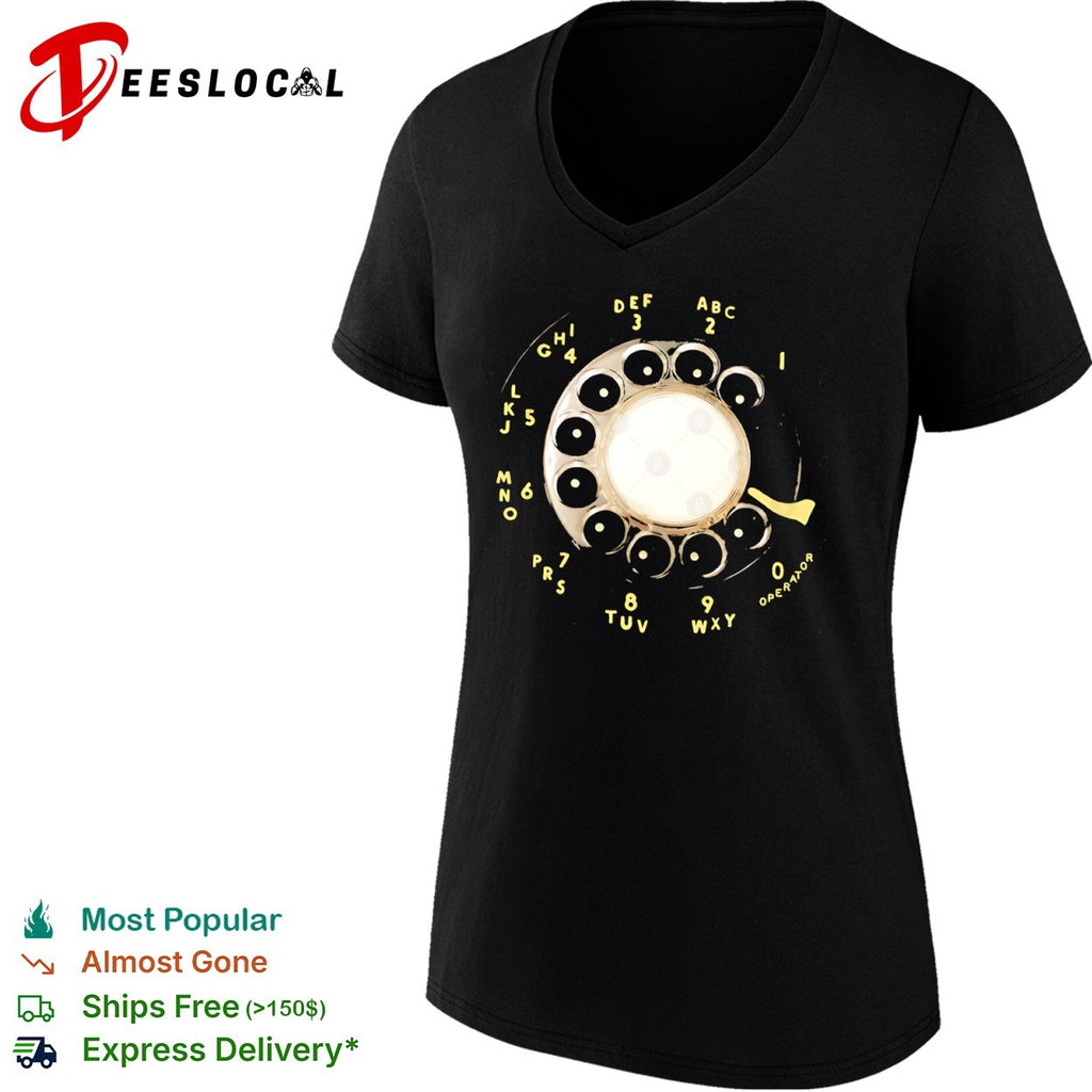 Vintage Rotary Telephone Dial retro phone shirt