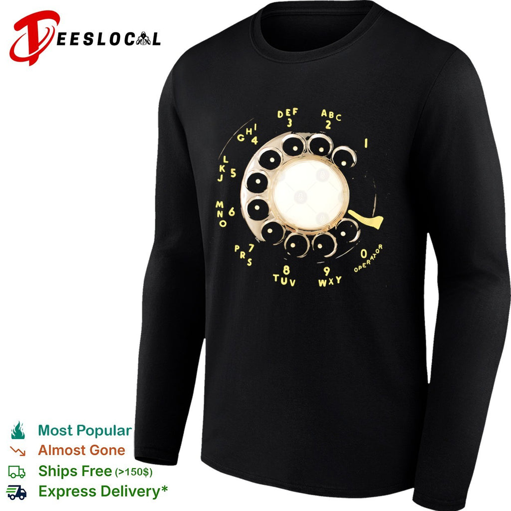 Vintage Rotary Telephone Dial retro phone shirt