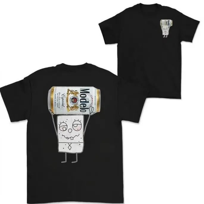 Vintage Spongebob Shirt Cotton Short Sleeve T- Shirt Hoodie, Sweatshirt | RetroVerseTees.com