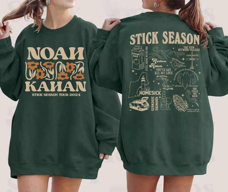 Vintage Stick Season Tour 2024 Sweatshirt, Stick Season Tour 2024 shirt Hoodie | RetroVerseTees.com