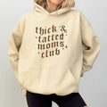 Vintage Thicc Tatted Moms Club Hoodie, Tattooed Mama Sweatshirt, Tattoo Hoodies for Mom, Retro Tattoos Are Trashy...
