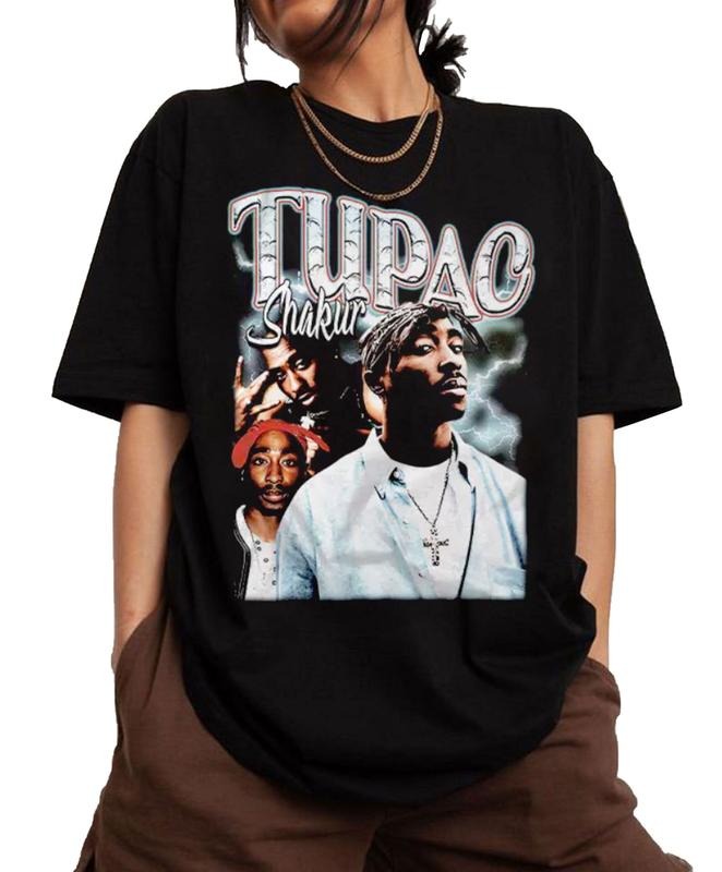 Vintage Tupac Bootleg Graphic Tees, TuPac Shirt, Tupac Shakur Shirt, 2Pac Shirt, 90s Merch, Rapper Shirt, Hip Hop 90s...