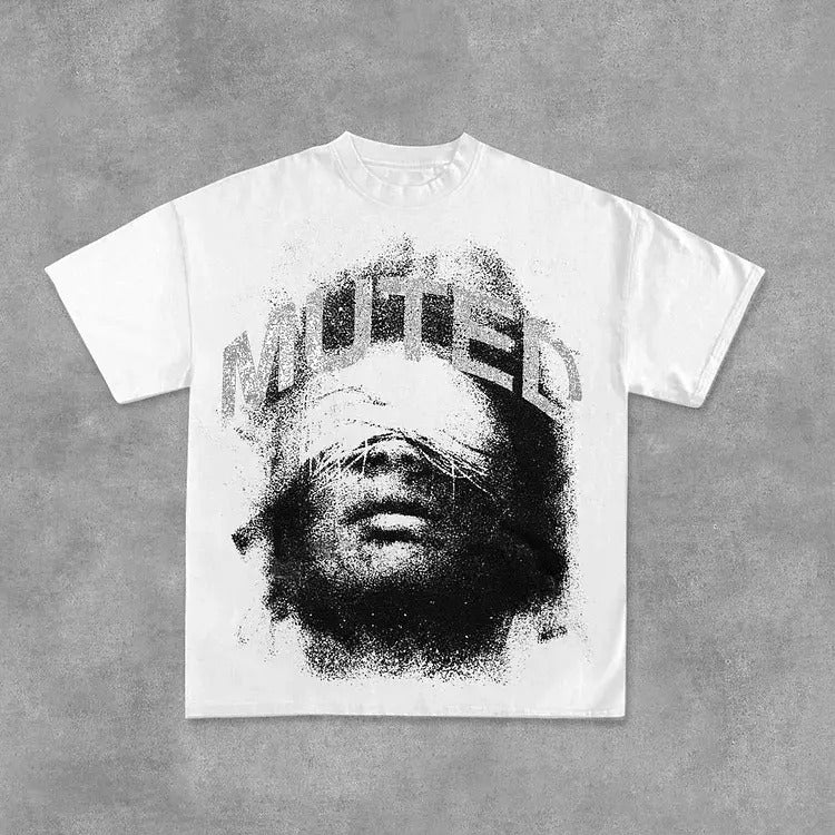 Vintage Unisex MUTED Graphic Casual Cotton T-Shirt - Cotton Shirt - S to 4XL