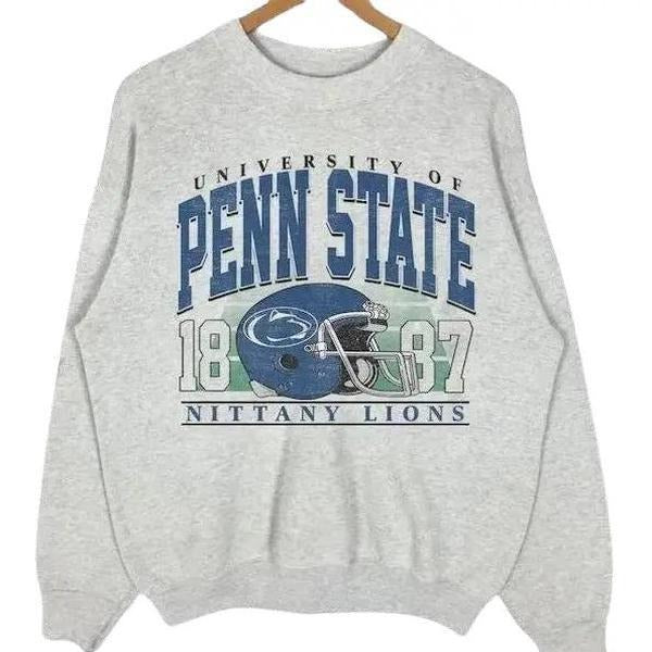 Vintage University of Penn State Crewneck Sweatshirt, Football Penn State Shirt Hoodie | RetroVerseTees.com