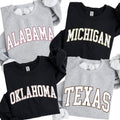 Vintage Varsity College Sweatshirt, University, Game Day, Football, Sports, Hometown, Pullover, Crew Neck T-Shirts, Hoodie