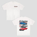 Vintage Vibe 2 Sides Chevy El Camino T-Shirt Men's Cotton Tee Old School Tee Gift for Him Classic Car Casual Menswear...