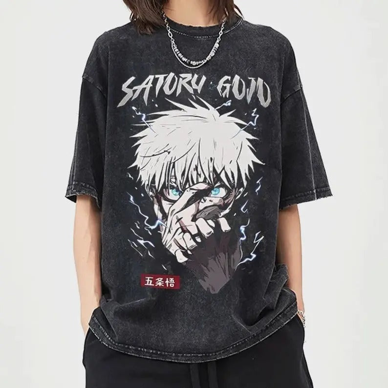 Vintage Washed Anime Fan T-Shirts | Manga Shirt | Gift for Him | Gift for Her | Anime Lover | Japan Graphic Tee | JJK |...