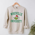 Vintage Whoville University Sweatshirt, Grinch Christmas Sweatshirt, Whoville Est 1957 Shirt, Christmas Gift, Whoville...