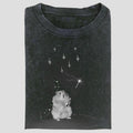 Vintage Wizard Hamster Graphic Tee, Funny Magic Wand Meme Shirt, Whimsical Animal Fantasy Style, Unisex Menswear...