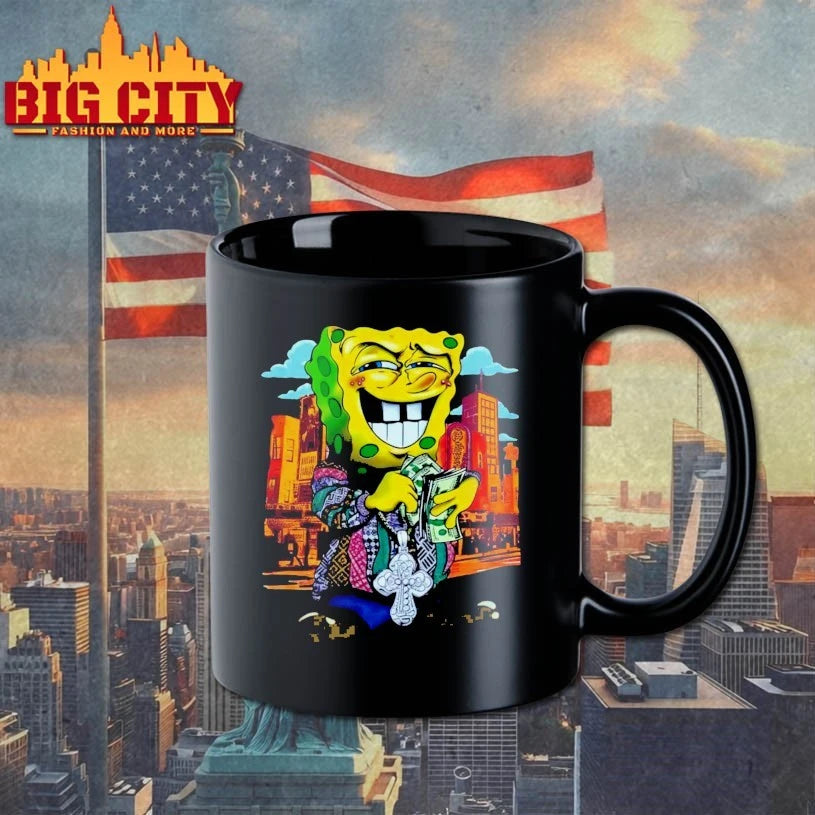 Vintage Y2K Gangster SpongeBob shirt