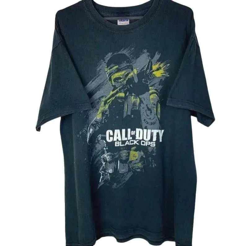 Vintage Y2K T Shirt Graphics Call of Duty Black Ops Vintage game t-shirt graphic  tee Hoodie, Sweatshirt | RetroVerseTees.com