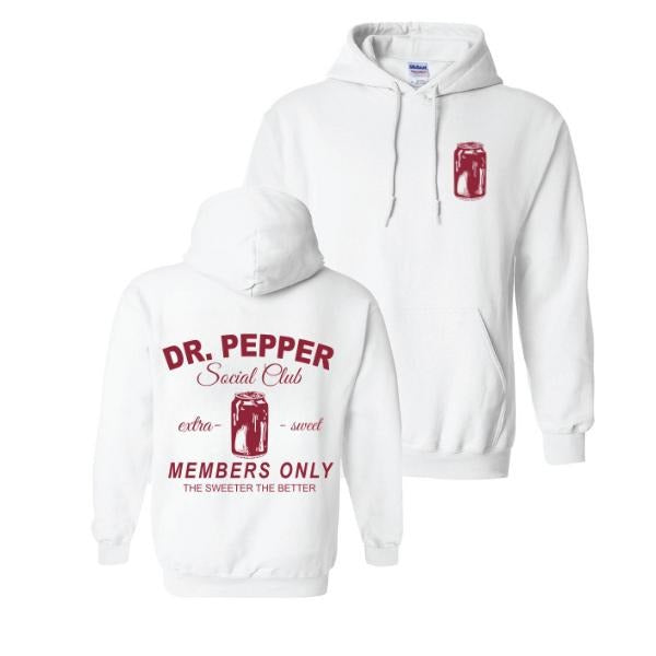 Vintagge Dr Pepper Hoodie, Dr Pepper Members Only Hoodie, Funny Sarcastic Soda Collar Cotton Hoodie, Casual Graphic...