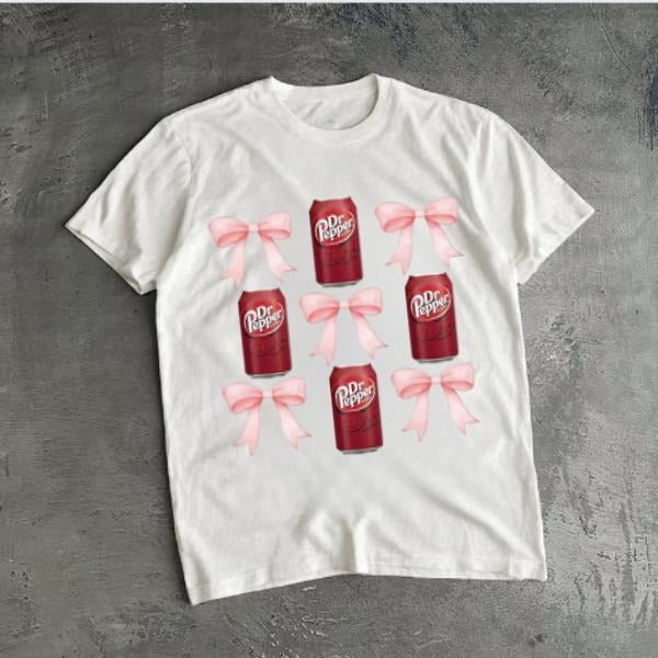 Vintagge Dr Pepper T-Shirt, King Of Bevarages Casual Graphic Cotton Tee Gift For Men And Women, Full Size, Full Color...