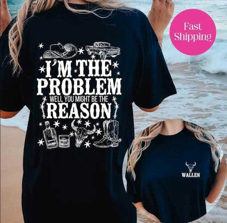 Vintyage Im The Problem One Book Didnt Tee Country Music Lover Cotton Fabric Hoodie, Sweatshirt | RetroVerseTees.com
