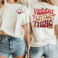Violent Little Thing 2 Sided Shirt, Fourth Wing Tee, Bookish Gift, Dragon Rider Tee ,Riders Quadrant, Basgiath Shirt,...
