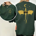 Violent Little Thing Fourth Wing Two Side Shirt , Dragon Riders Quadrant Shirt, Fly Or Die Shirt, Unisex Sweater Pullover...