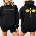 Violent Little Thing Sweatshirt Unisex Fourth Wing Basgiath War Collage Dark Academia, Xaden Riorson Sweater, Iron Flame,...
