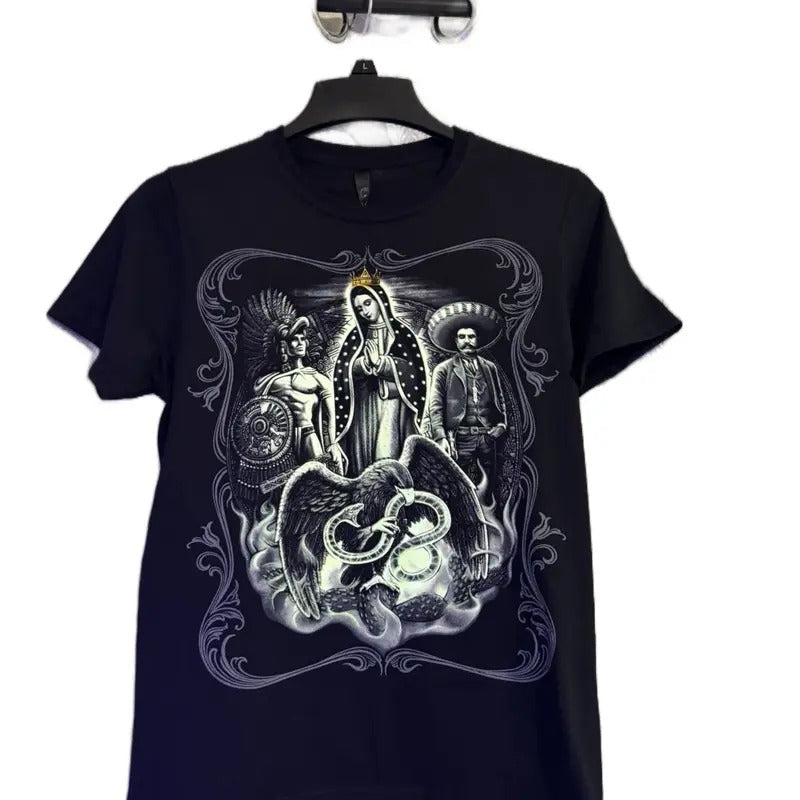 Virgencita hermosa T-shirt  Menswear Shortsleeve Tshirt Hoodie, Sweatshirt | RetroVerseTees.com