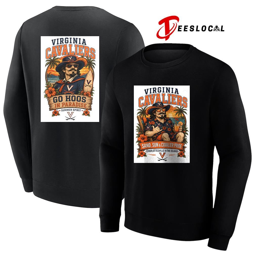 Virginia Cavaliers san and sun Charlottesville to the islands tropical paradise shirt