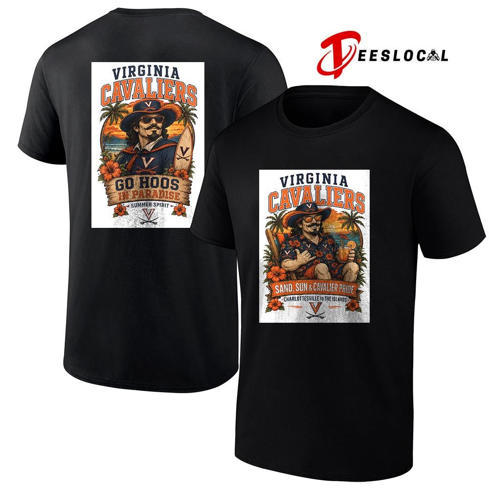 Virginia Cavaliers san and sun Charlottesville to the islands tropical paradise shirt