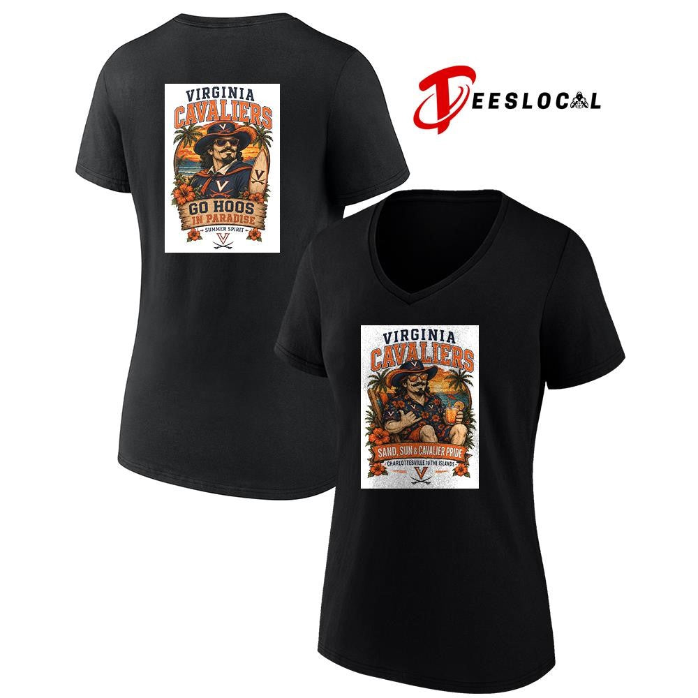 Virginia Cavaliers san and sun Charlottesville to the islands tropical paradise shirt
