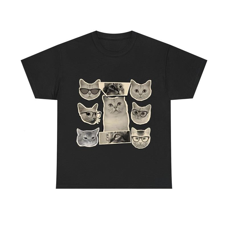 Vitage Cat, Cute Cat Graphic Tee, Unisex Shirt For Cat Lovers Hoodie, Sweatshirt | RetroVerseTees.com